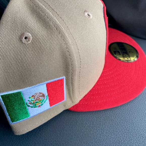 WBC 2023 Mexico NEW ERA hat World Baseball Classic LIMITED EDITION KHAKI 7 3/4 - Picture 2 of 3